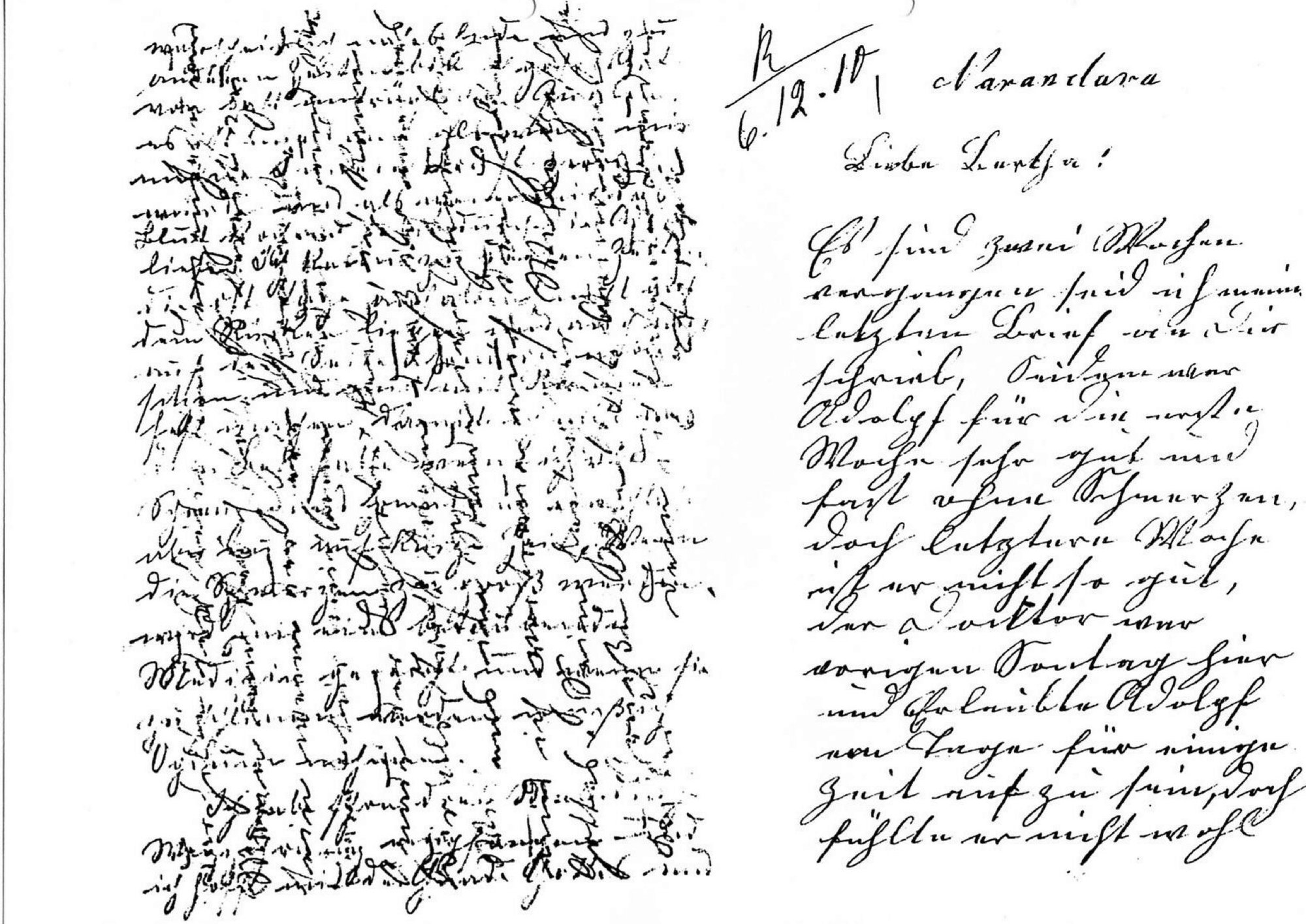 Handgeschriebener Brief aus Narandera, 1910
